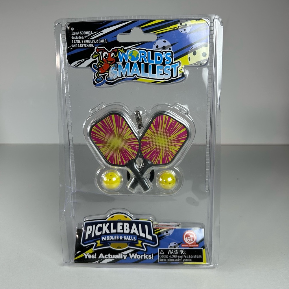 World's Coolest PICKLEBALL Game Smallest Barbie Toy Miniature Keychain